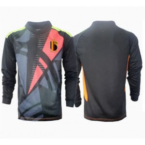 Fotbalové Dres Belgie Brankářské Domácí Oblečení ME 2024 Dlouhý Rukáv